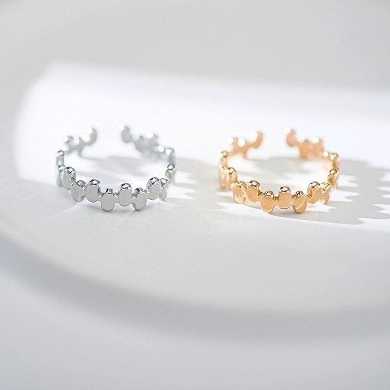 Fashion 304 Stainless Steel No Inlaid 18K Gold Plated