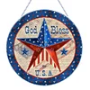 Diamond Painting Acrylic US Flag Star Pendant Wall Decor for Home