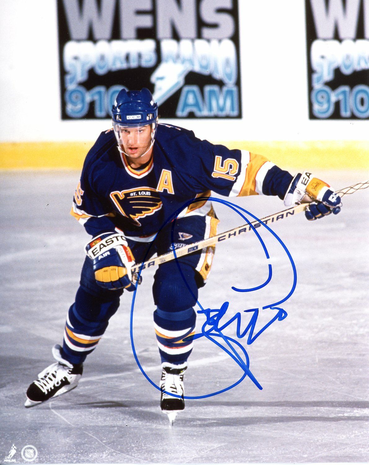 Craig Janney Autographed 8x10 St. Louis Blues # S244