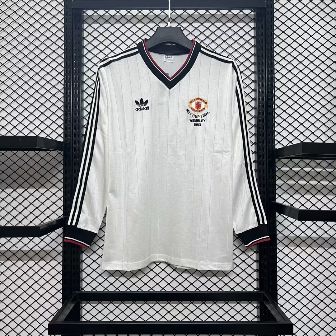 Manchester United Retro 82-84 Away Long Sleeve Jersey League Cup Final