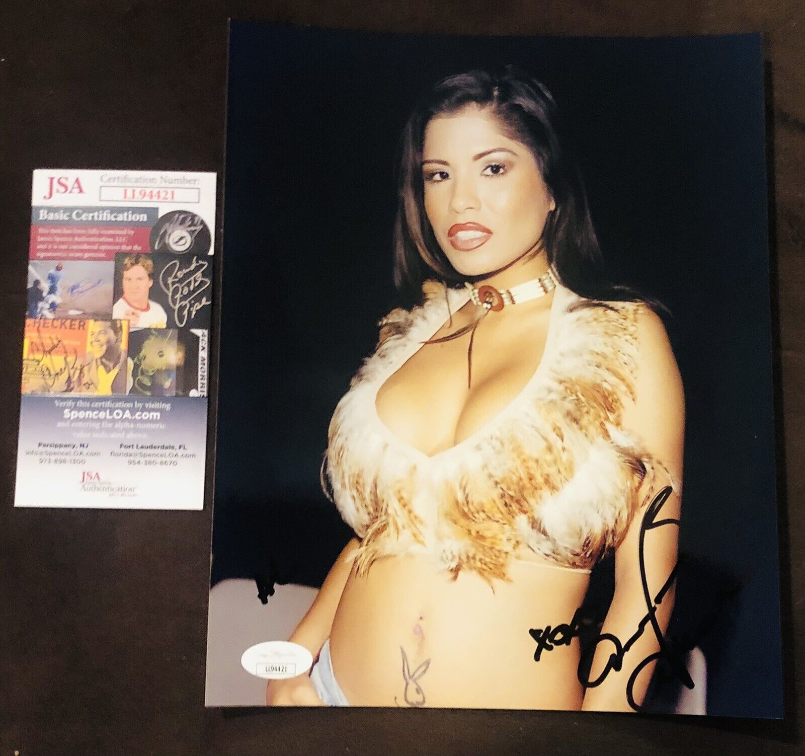 Alexis Amore Signed 8x10 Photo Poster painting ADULT STAR AUTOGRAPH Naughty America JSA Rare