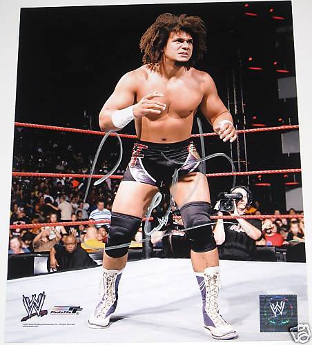 WWE CARLITO HAND SIGNED AUTOGRAPHED 8X10 Photo Poster paintingFILE Photo Poster painting WITH COA C3