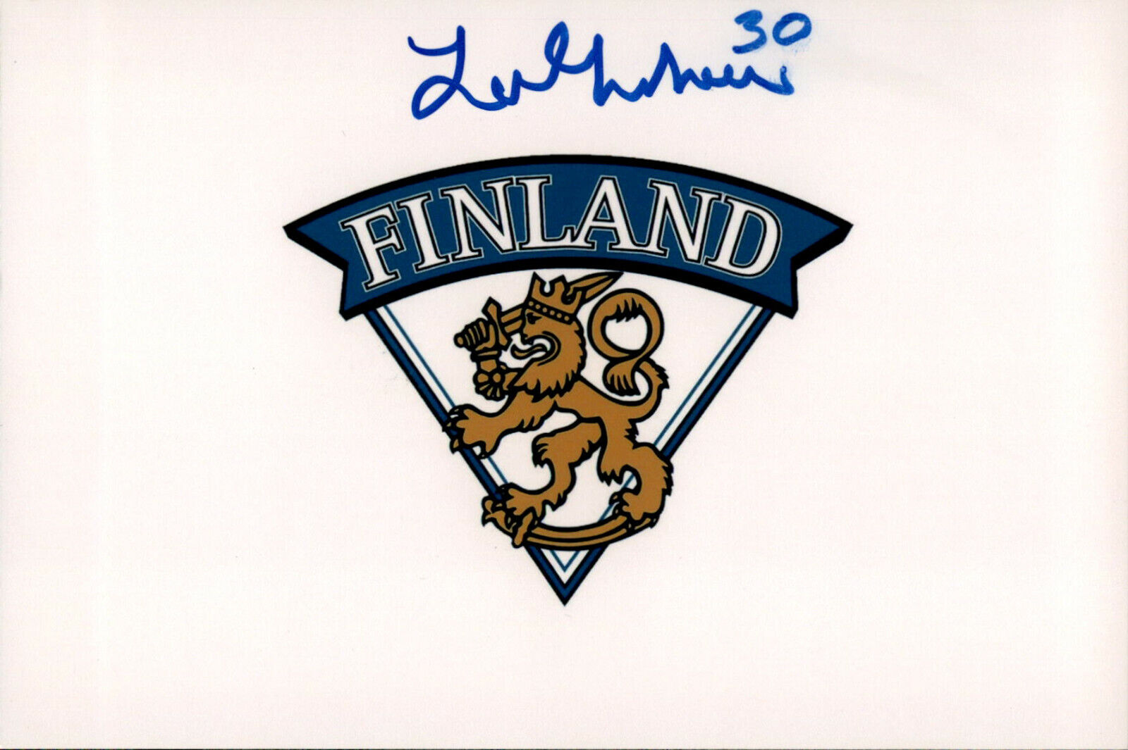 Jere Huhtamaa SIGNED 4x6 Photo Poster painting TEAM FINLAND