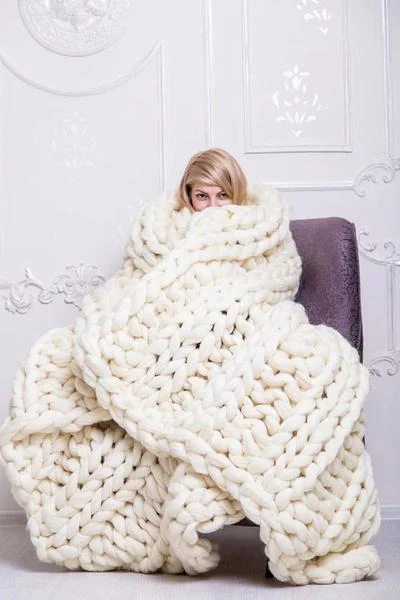 Hugoiio™ Chunky Knit Blanket - buy two free shipping!