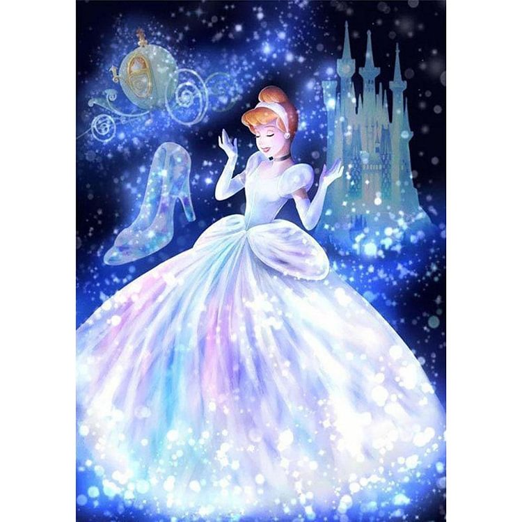 Peinture au diamant - Full Round - Cendrillon