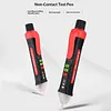 Non-Contact AC Voltage Tester Pen 48V-1000V AC Circuit Detector with LED Flashlight Sound and Light Alarm for Live/Null Wire Judgment