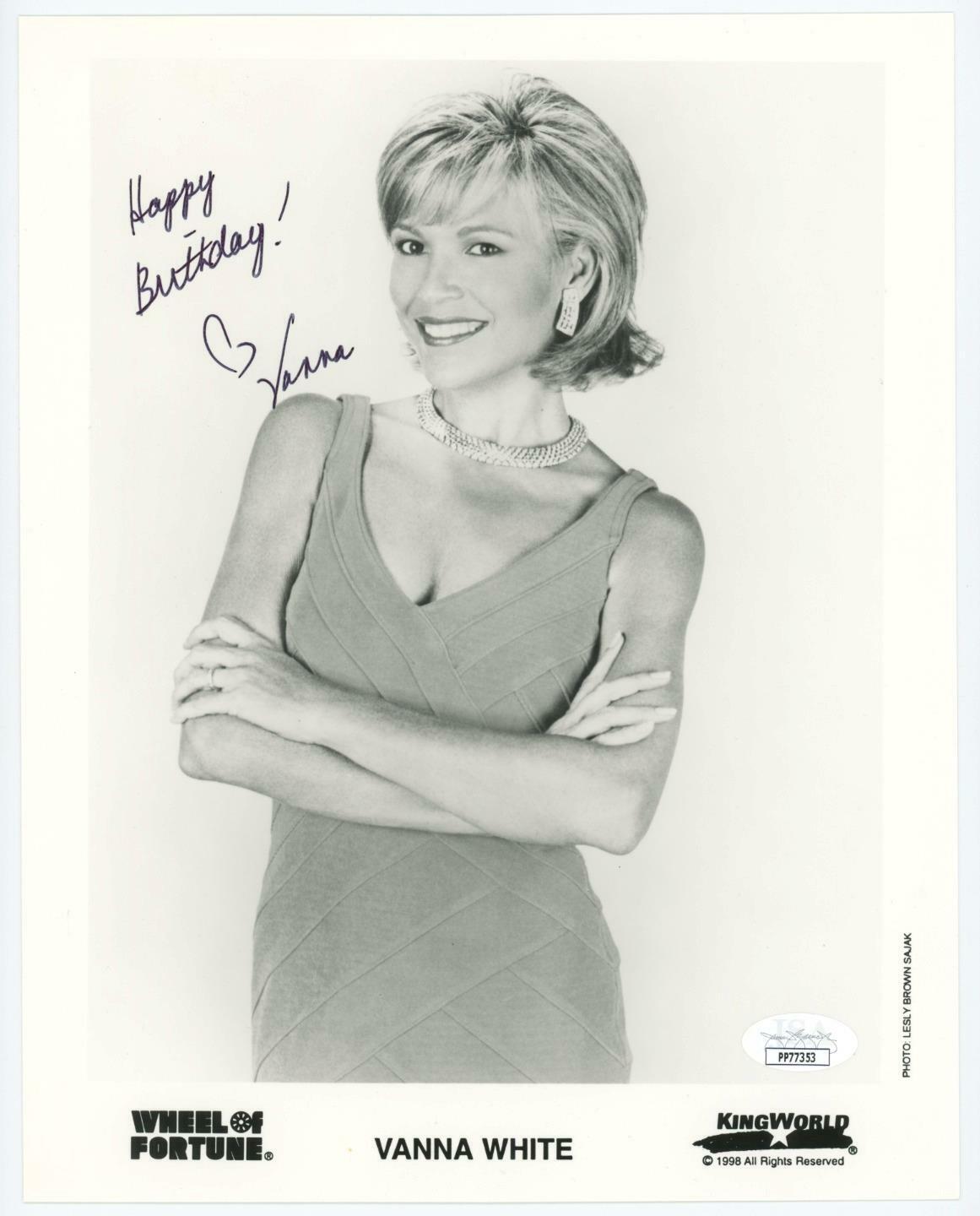 Vanna White Autographed Signed 8x10 Photo Poster painting Wheel of Fortune JSA COA