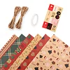 Festive Christmas Gift Wrapping Kraft Paper