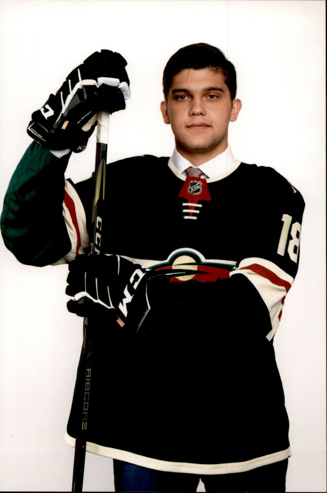 Alexander Khovanov SIGNED 4x6 Photo Poster painting MINNESOTA WILD #2