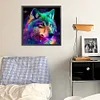 Diamond Painting-DIY Full Round Drill Colorful Wolf