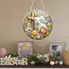 Thanksgiving-Ostern DIY 2D flache Acryl-Diamantmal-Kits 5D Diamantkunst-Fensteranh&auml;nger f&uuml;r Gartenwanddekorationen zu Hause