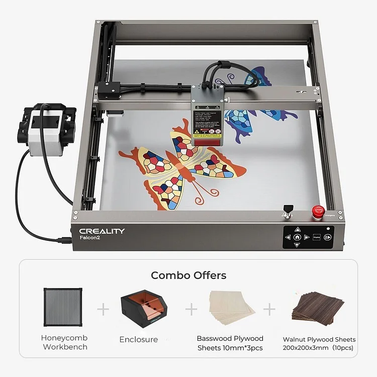 INCREDIBLE!! This Creality Falcon 2 Laser engraver, VERY POWERFUL AND FAST  