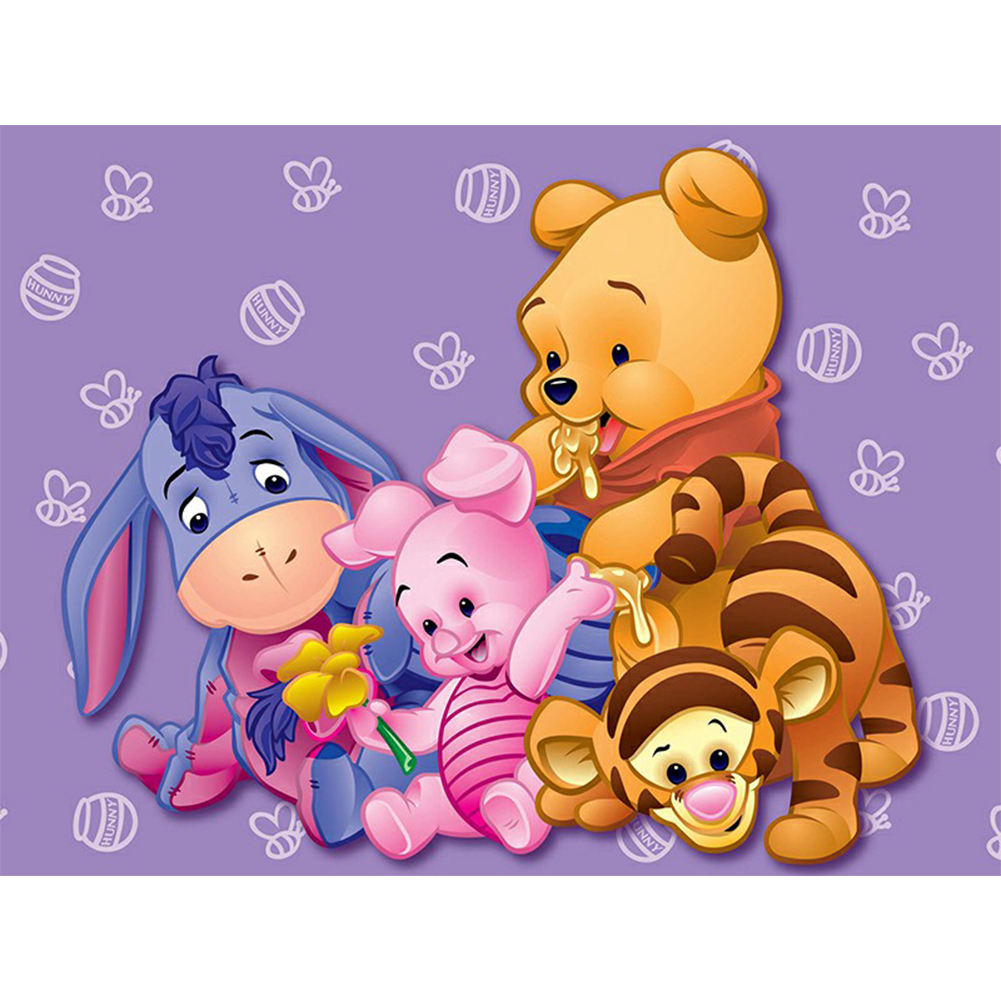 

Winnie The Pooh - Round Drill Diamond Painting - 40*30CM, Round diamond 30*40cm, 501 Original