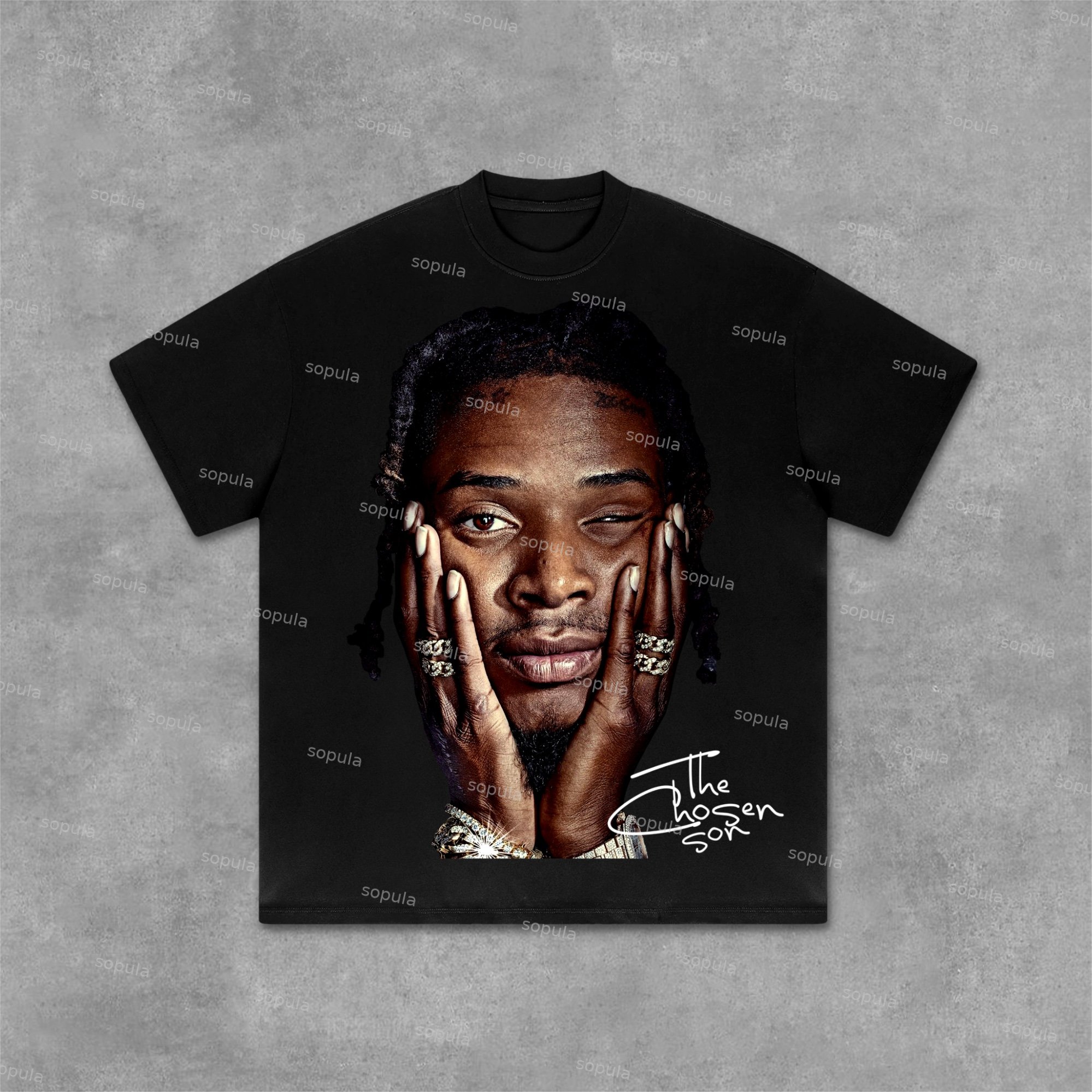 Sopula Essentials Rapper Star Graphic Cotton T-Shirt