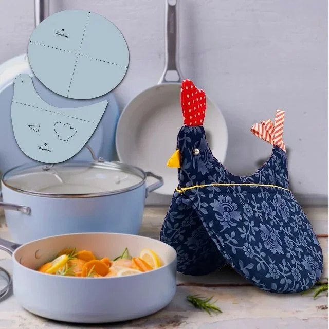 Creative Rooster Heat Insulation Mat Template & Instructions