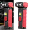 Rotating Work Light Rechargeable Flashlight Camping Torch for Work and Outdoor