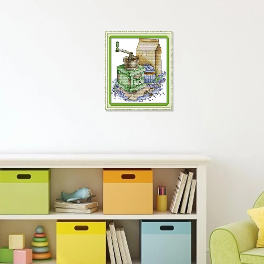 14ct Stamped Cross Stitch - Coffee (27*22cm)