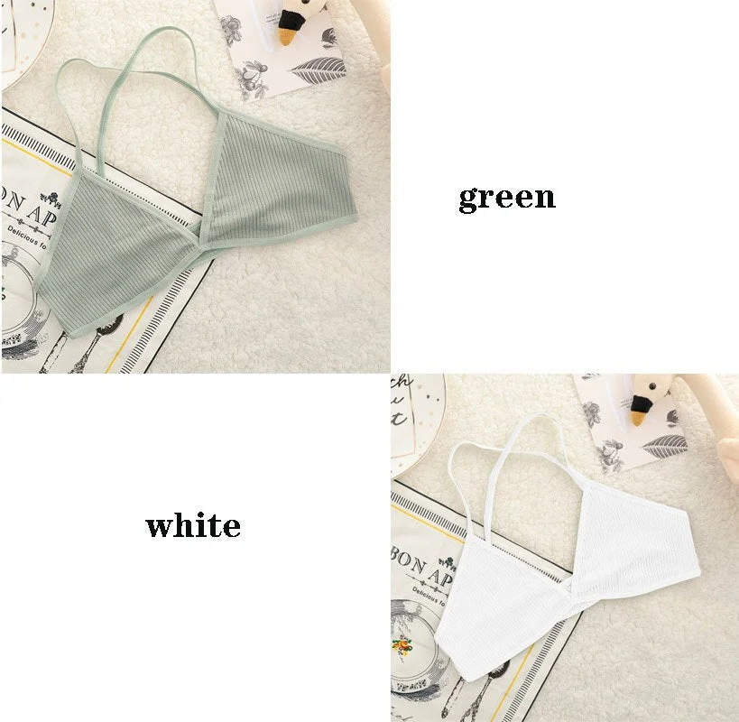 Comfortable sexy female bra thin cotton French sexy bra deep V wireless push chest bra without steel ring seamless bra