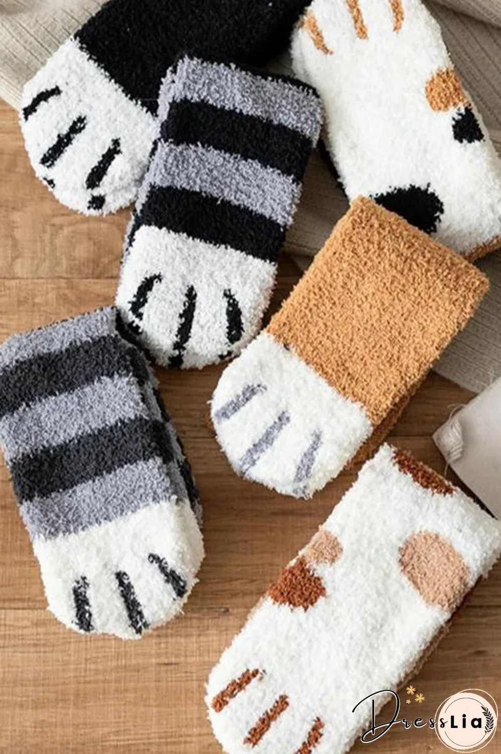 Cat Claws Cute Thick Warm Sleep Floor Socks