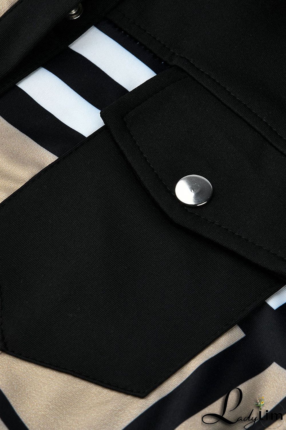 Blue Fashion Casual Print Patchwork Turndown Collar Tops