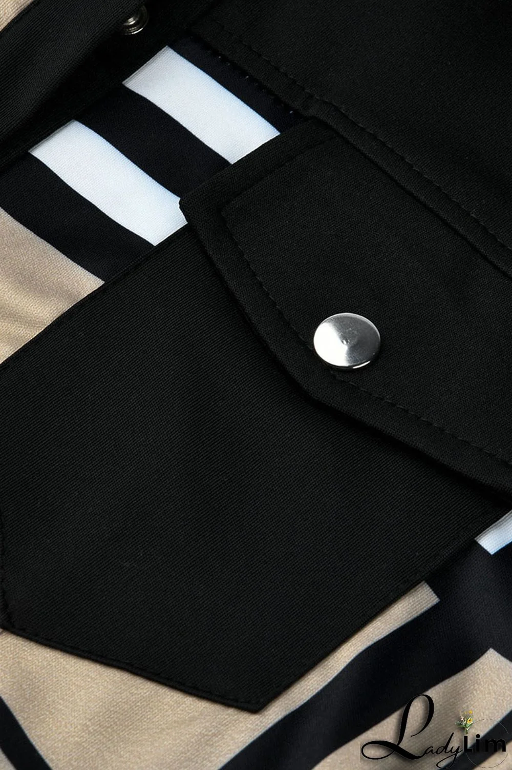 Blue Fashion Casual Print Patchwork Turndown Collar Tops