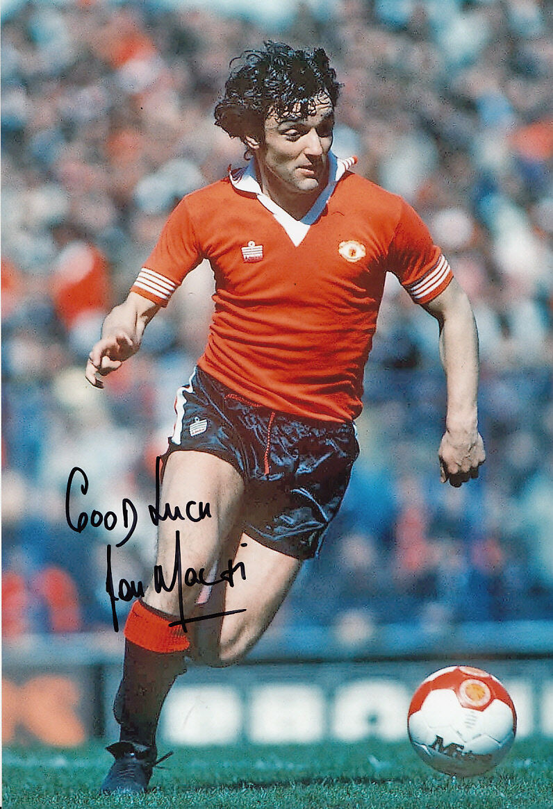 Manchester United Hand Signed Lou Macari Photo Poster painting 12x8 1.