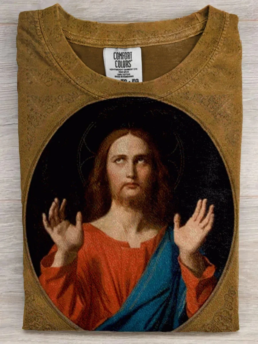 Eagerlys  Funny Jesus Art Print T-shirt Eagerlys