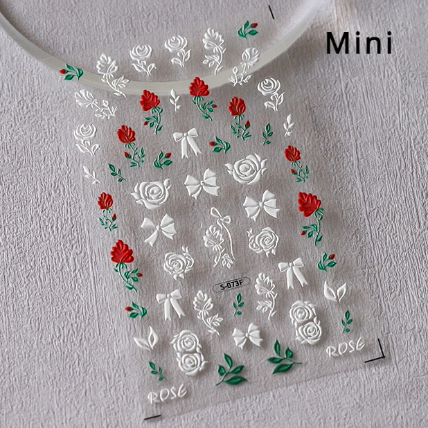 Elinlin Chic Summer Nails – Colorful Flower Swallow Pearl Nail Art Stickers for Trendy Manicures  