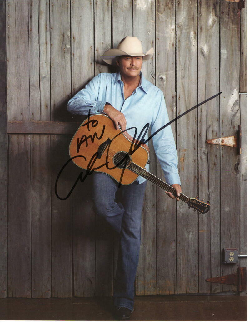 ALAN JACKSON SIGNED AUTOGRAPH 8X10 Photo Poster painting - COUNTRY MUSIC, DRIVE, GOOD TIME, RARE