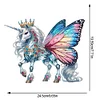 DIY Butterfly Horse Acrylic Diamond Painting Desktop Ornaments