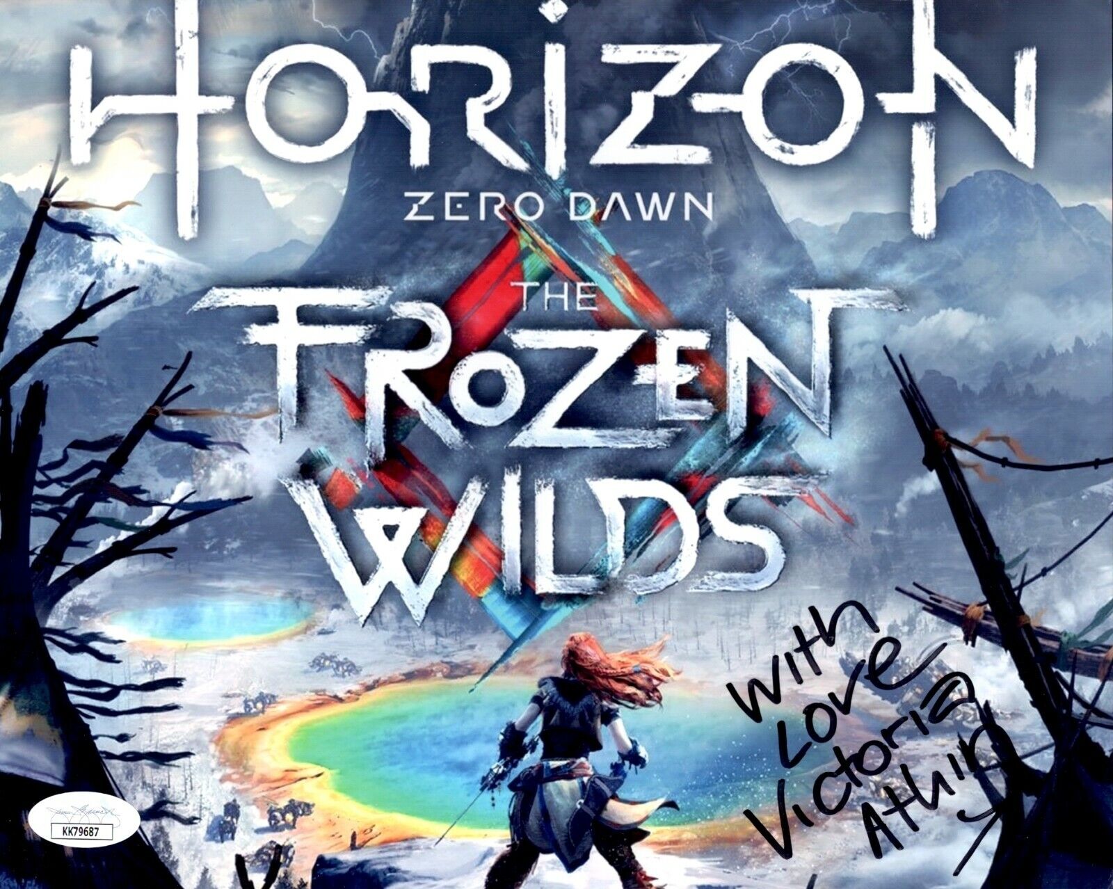 VICTORIA ATKIN Signed HORIZON ZERO DAWN 8x10 Photo Poster painting Game Autograph JSA COA Cert