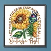 >SALE<5D DIY Partial Special Shaped Drill Diamond Painting Butterfly Sunflower 30x30cm