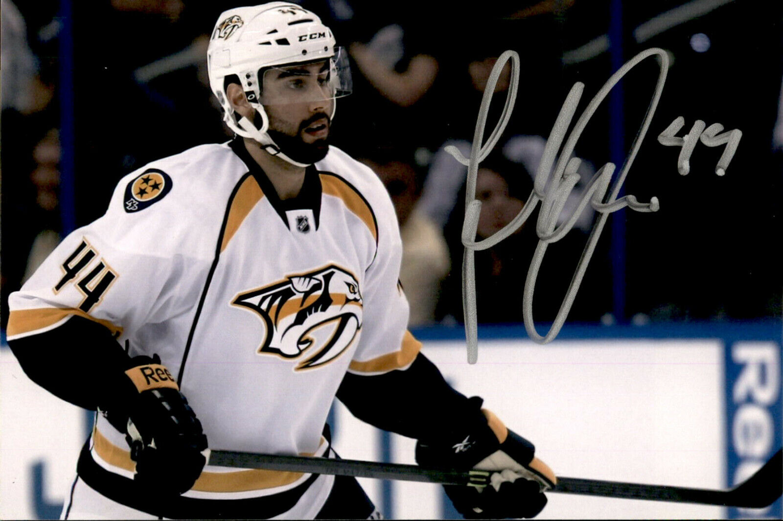 Johan Alm SIGNED 4x6 Photo Poster painting NASHVILLE PREDATORS