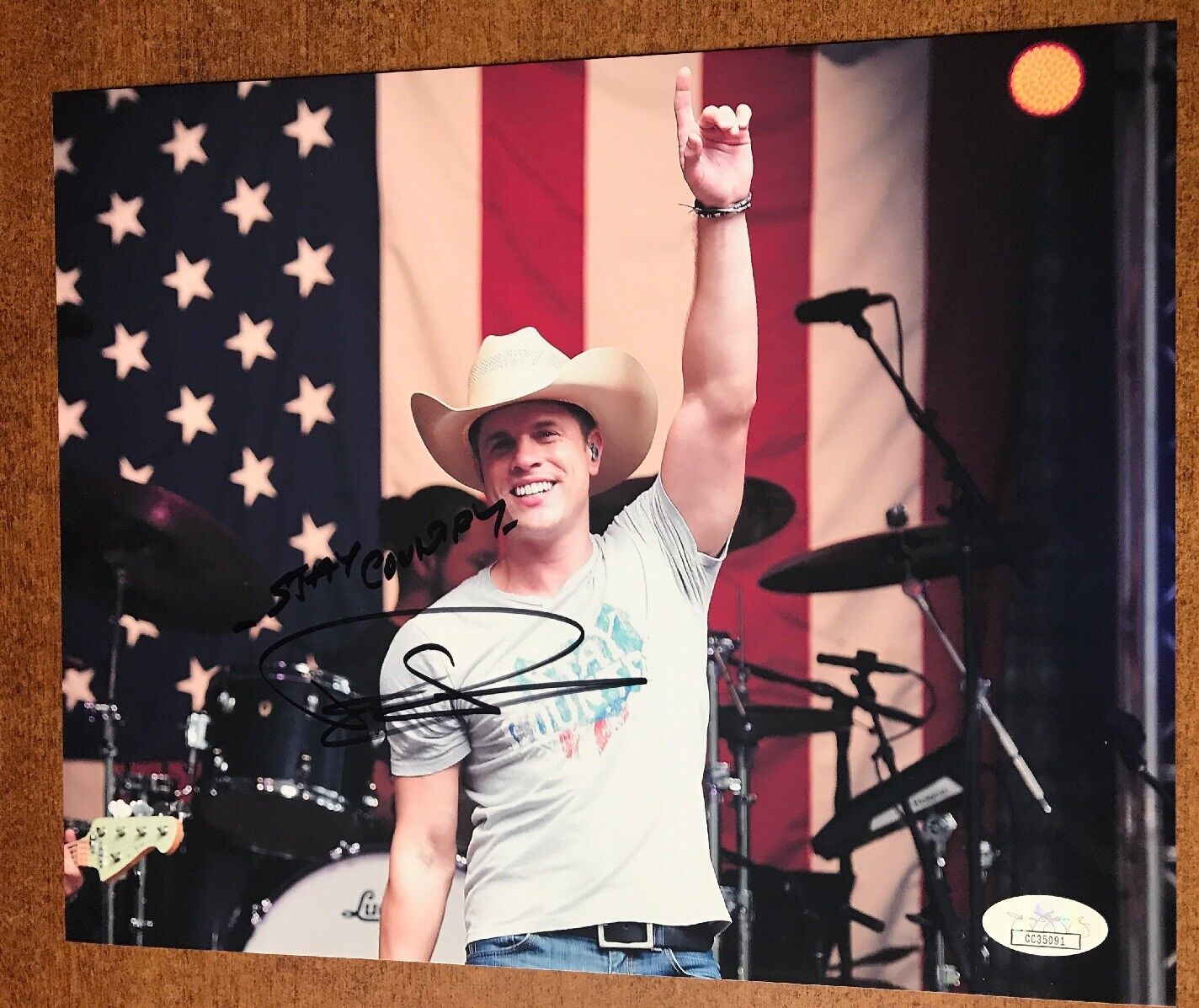 DUSTIN LYNCH signed Photo Poster painting JSA COA signed country music 8x10 autographed