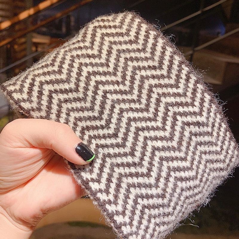 Women’s Elegant Stripe Knit Hair Band