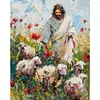 Jesus Shepherding Sheep -Paint by Numbers Acrylic Painting 40*50cm