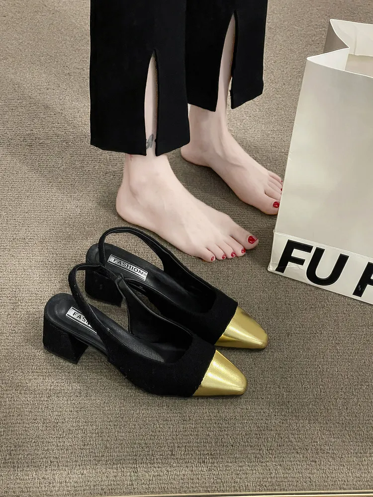 Churchf Churchf Evening Summer Heels 2025 French Small Fragrant Sandals High-End Pointed With Skirt Women's Shoes