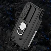 Applicable To Samsung Z Fold 5 Slide Rail Lens Cover Push Window 2-In-1 Ring Holder Folding Phone Case