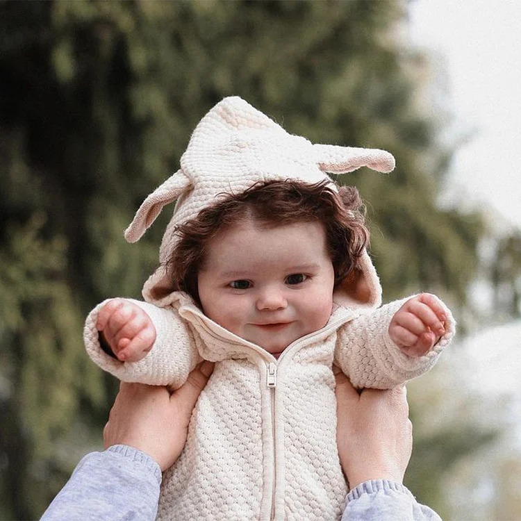 [Heartbeat & Coos] 20" Realistic Reborn Toddlers Lifelike Babydoll Girl Tomayu Handmade Huggable and Posable