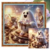(Multi-Style) Halloween Ghost-11CT Stamped Cross Stitch 40*40cm/15.75*15.75in