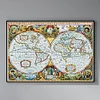(Big Size) World Map - 11CT Stamped Cross Stitch 90*66cm/35.43*25.98in(Brand)