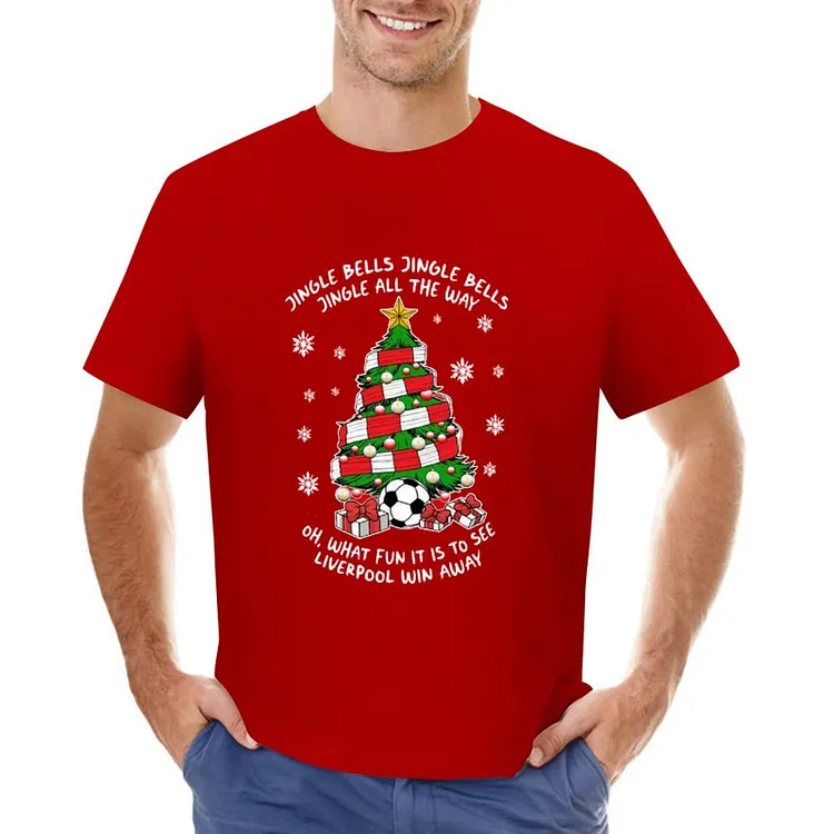 Christmas Club Classic Design Football Culture Men's T-shirt	
