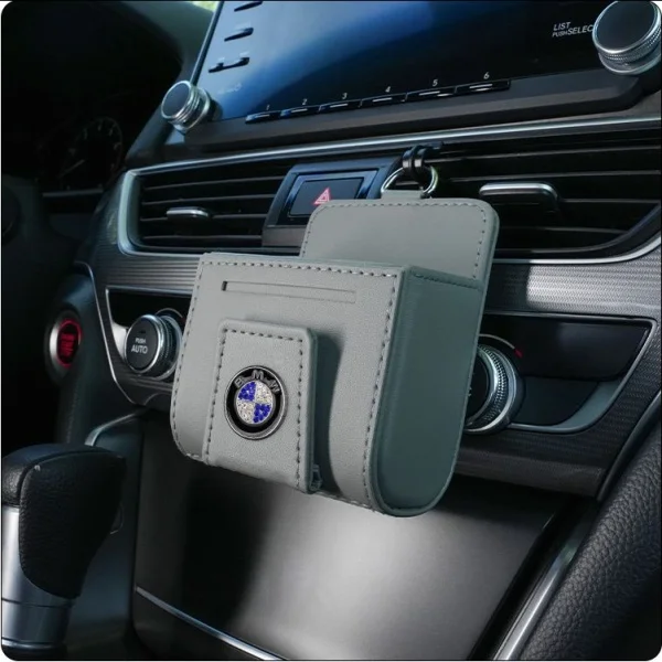 In- Car Glasses Clip Air Outlet Storage Bag
