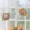 (US Local)2pcs/set 5D DIY Diamond Painting Dots Animal Flower Special Shape Pendant Hanging Craft Kits