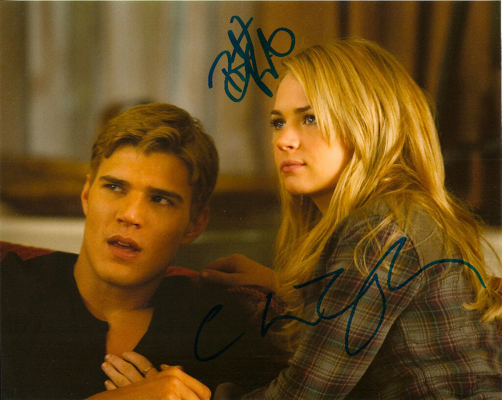 Secret Circle Britt Robertson Chris Zylka Autographed Signed 8x10 Photo Poster painting