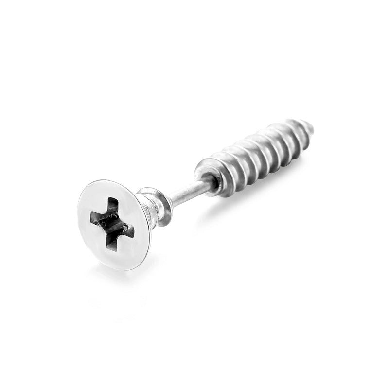 Minimalist Solid Color Stainless Steel Plating Ear Studs 1 Piece