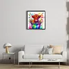 >SALE<5D DIY Full Round Drill Diamond Painting Colourful Bucket Calf Kit Decor 40x40cm