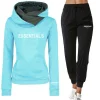 Essentials Womens Hoodie and Pants Two-Piece Suit