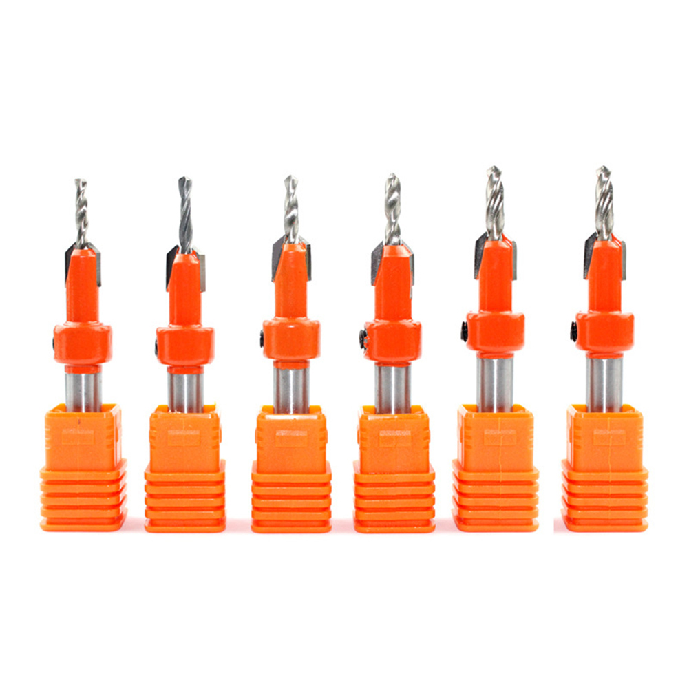 

8/10mm Countersink Router Bit Set Screw Extractor Woodworking Hole Cutter, 501 Original