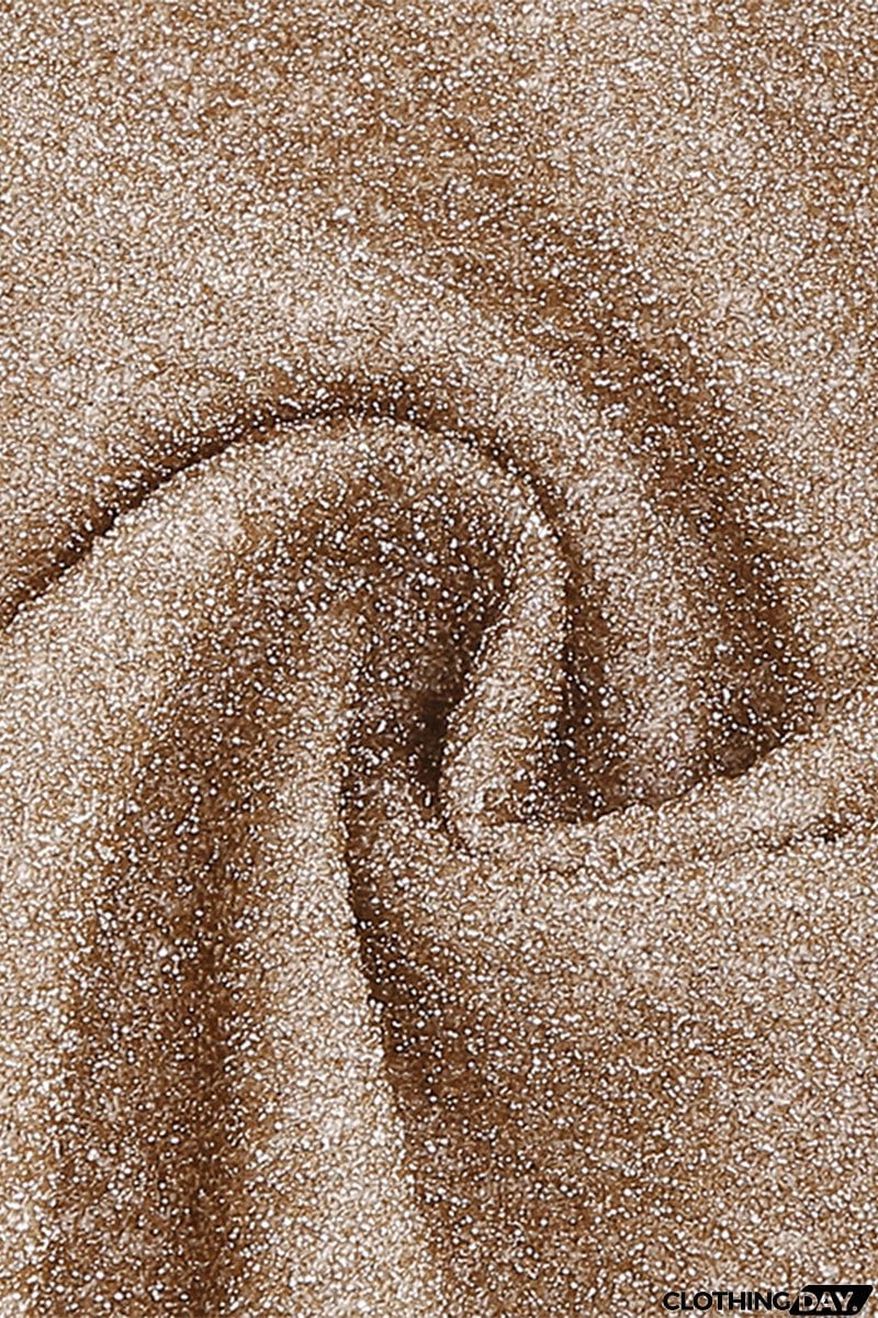 Sweet Elegant Solid Bronzing Sequins V Neck One Step Skirt Dresses(3 Colors)